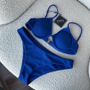 NWT COBALT BLUE TWO PIECE BIKINI